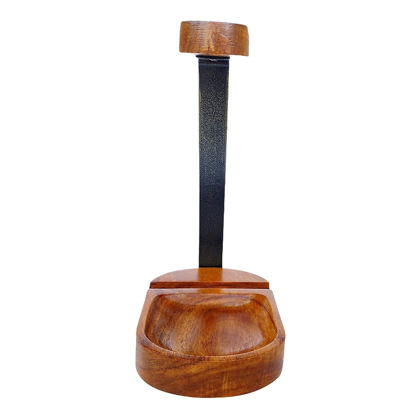 WRIGHTMART Wooden Headphone Stand for Over-Ear Headphones, Cell Phone, iPad, iPhone, Compatible with Bose, Beats, Sony, Sennheiser, Made from Beautiful Acacia Wood