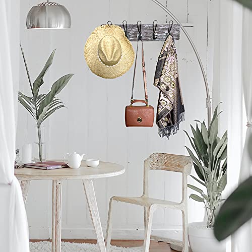 Rustic Farmhouse Wooden Coat Racks – Handcrafted Wall Mounted Hanger Racks with 4–5 Hooks in Reclaimed Wood, Mahogany & Pine, Perfect for Entryway, Hallway, Bedroom, or Bathroom