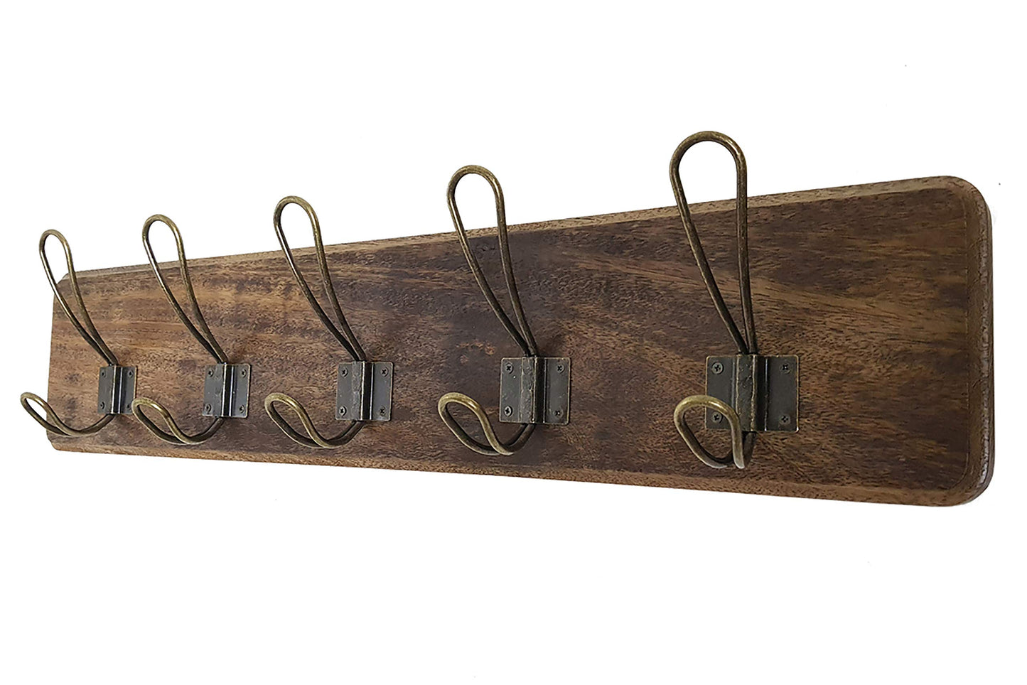 Rustic Farmhouse Wooden Coat Racks – Handcrafted Wall Mounted Hanger Racks with 4–5 Hooks in Reclaimed Wood, Mahogany & Pine, Perfect for Entryway, Hallway, Bedroom, or Bathroom