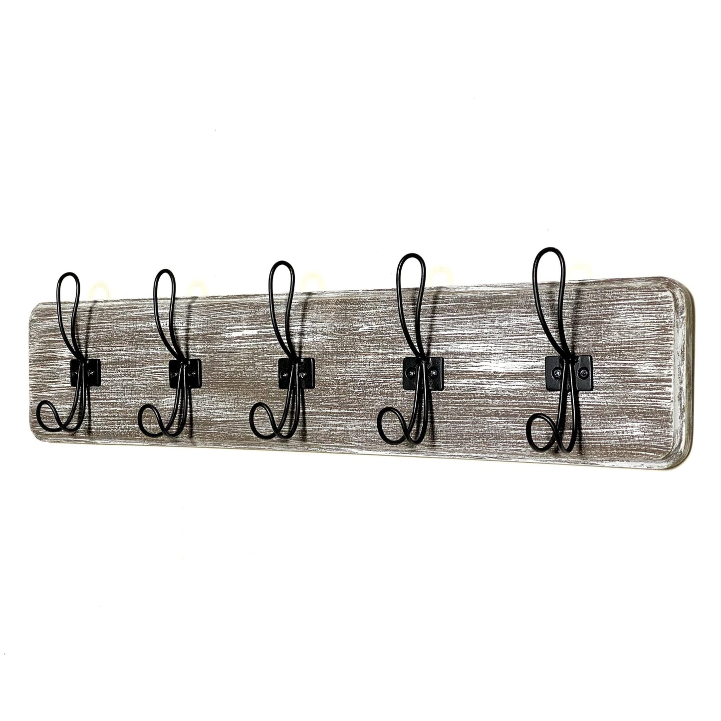 Rustic Farmhouse Wooden Coat Racks – Handcrafted Wall Mounted Hanger Racks with 4–5 Hooks in Reclaimed Wood, Mahogany & Pine, Perfect for Entryway, Hallway, Bedroom, or Bathroom